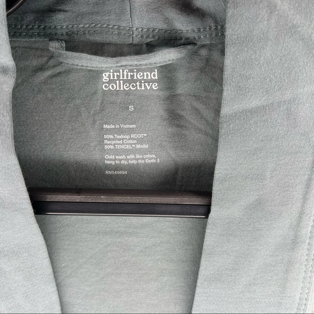 Girlfriend Collective Teal Robe - Picture 3 of 4